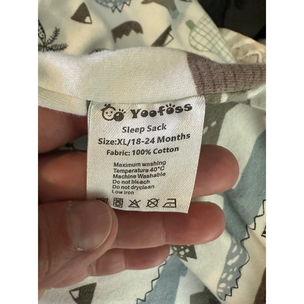 Yoofoss Sleep Sack Unisex 18-24 Months Dinosaur Print Cotton Wearable Blanket